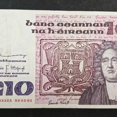 1981 Ireland 10 Pound Banknote
