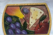 Glass and Ceramic Cheese Board
