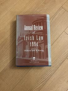 Annual Review of Irish Law 1994, Byrne and Binchy, Roundhall, 1996, hardcover