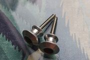 Pair of guitar/bass strap buttons with 3.5mm screws