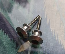 Pair of guitar/bass strap buttons with 3.5mm screws
