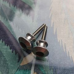Pair of guitar/bass strap buttons with 3.5mm screws