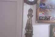 Antique French Antonin Faugere Comtoise or Morbier wall clock, likely dating from the mid to late 19th century.