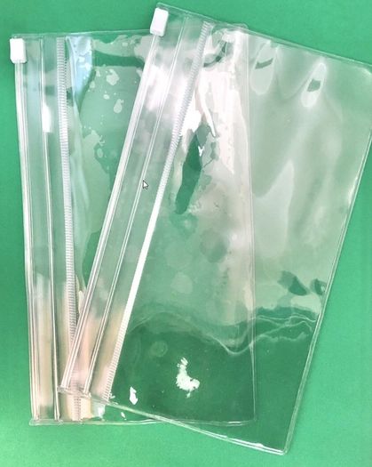 Set of 2 Waterproof Large Phone bags Transparent Clear Dirt Proof zip case