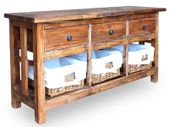 Sideboard Solid Reclaimed Wood 100x30x50 cm