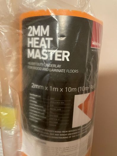 2mm Heat Master 10m2 Perforated Underlay