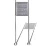 Triple Mailbox on Stand Stainless Steel Image 3