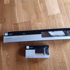 free toilet roll holder and towel rail