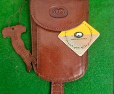 NWT Taurus Italian Leather Key Case Holder - Made in Italy