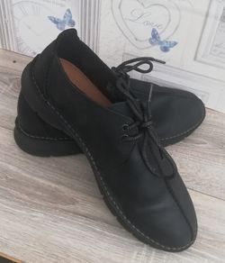 Clarks New Colehill trek mens black leather shoes UK 12.. EUR 47