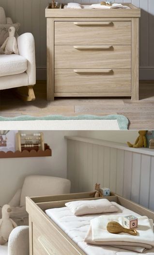 Franklin 2 Piece Cotbed Set with Dresser Changer - Oak