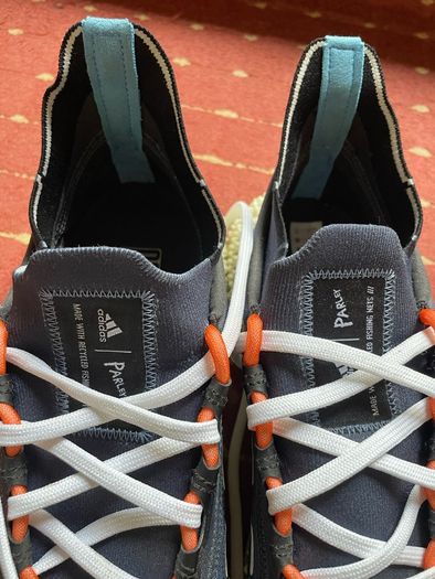 Parley X Adidas 4DFWD Shadow Navy White Unisex Sneakers Blue Cloud-White Impact-Orange size 10.5