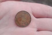 Vintage 1 penny coin