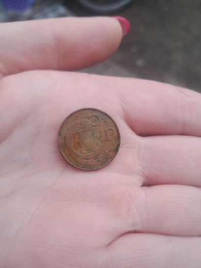 Vintage 1 penny coin