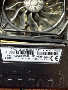 Corsair Ram, 4 X 16.  Gb Dimms - Total 64gb