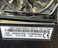 Corsair Ram, 4 X 16.  Gb Dimms - Total 64gb