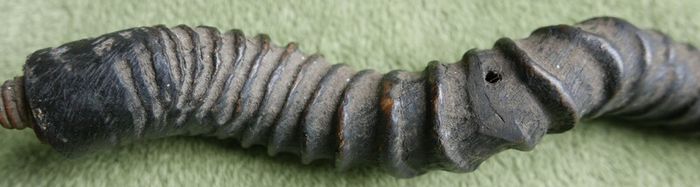 Antique Black Buck Horns 1800's Rare Horns Length 22"