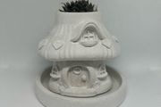 Handmade Concrete Mushroom House Planter - Decorative Piece