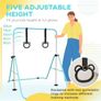 Foldable Kids Gymnastics Bar w/ Non-Slip Mats, for 3+ Years Image 3
