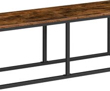 Bench for Dining Room Bench, 120 x 30 x 46.5 cm, Kitchen Bench, Dining Bench in Industrial Design, Sturdy Metal Frame, Easy to Assemble, for Kitchen, Living Room, Entrance, Bedroom