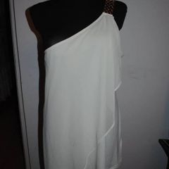 BNWT Definitions one shoulder cream long line top size UK16 EU44 Postage included