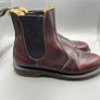 Women's DR MARTENS Flora Genuine Leather Chelsea Ankle Boots UK 5 EU 38 Cherry Image 2