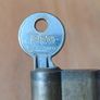 ISEO Euro Cylinder lock with one key  used  length 80mm Image 3