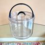Vintage 80's Bodum Designer Double Wall Ice Bucket, Danish, Acrylic, "Shiro" Image 2