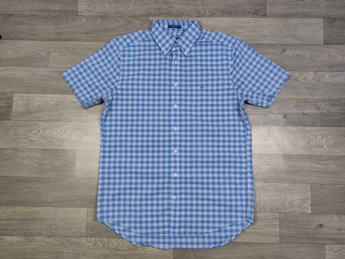 Gant Button Down Check Short Sleeve Shirt Mens Medium