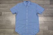 Gant Button Down Check Short Sleeve Shirt Mens Medium