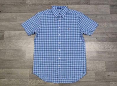 Gant Button Down Check Short Sleeve Shirt Mens Medium