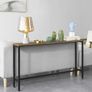 Narrow Console Table  Console Side Table End Table Entryway Table Frame and 4 Iron Legs Image 6