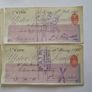 Lot Of Old Ulster's Bank Cheques From (1892-1895) Image 6
