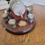 Mullingar pewter cask and 6 shot glasses Image 4
