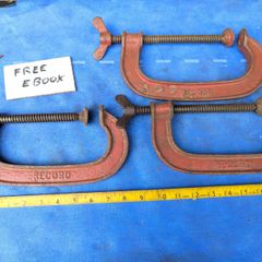 Three Record 6" G Clamps