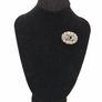 1930s Art Deco Silver Marcasite Monogram Brooch Image 9