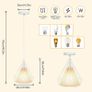 White Ceiling Light Wire Basket Metal Basket Pendant Lighting Ceiling Light, Ceiling Fitting Light & Industrial Style Light for Indoor Pendant Light (FREE POSTAGE) Image 4