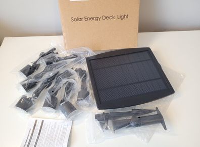 8 Solar Deck LED Lights (warm white) IP65