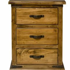Galveston Bedside Locker| 3 Drawer | Natural