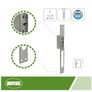 Electric Mortise Door Opener - 40 - 250 x 25 x 3 mm - Amperage: 1.1 A - Includes 8-12 V AC Coil - Lock for Portals, Shops or Offices Image 2