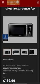Samsung MS23F301TAS Microwave