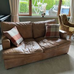 Laura Ashley Leather sofa bed