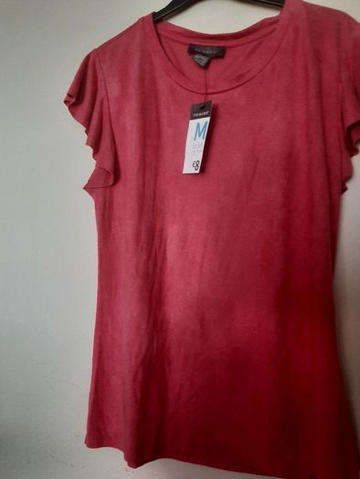 new pink top M with tag
