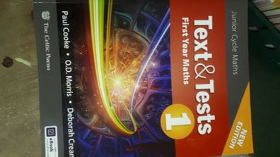Text and Test 1, book unused
