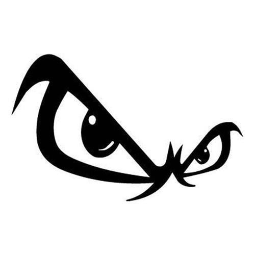 angry eyes Decal sticker