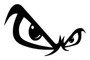 angry eyes Decal sticker