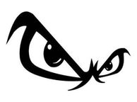 main image for ad angry eyes Decal sticker