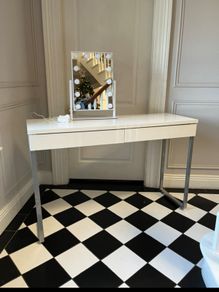 Vanity desk and led mirror