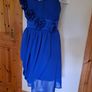 Size 10 Cobalt Blue Strapless Dress Image 2