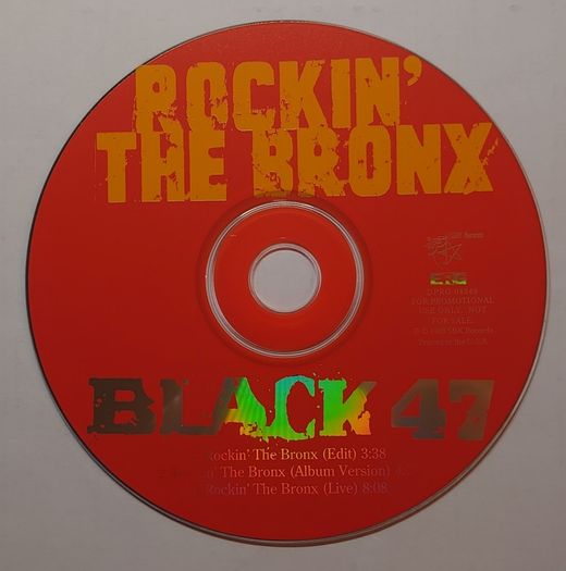 Black 47 - Rockin' The Bronx - CD Single Promo